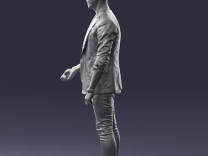 000556 Confident Casual Man Modern Male Character 3D Model