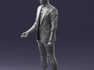 000556 Confident Casual Man Modern Male Character 3D Model