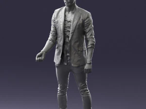 000556 Confident Casual Man Modern Male Character 3D Model