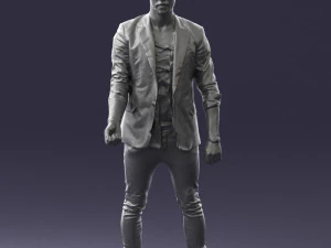 000556 Confident Casual Man Modern Male Character 3D Model