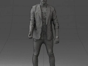 000556 Confident Casual Man Modern Male Character 3D Model