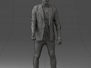 000556 Confident Casual Man Modern Male Character 3D Model