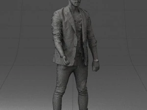000556 Confident Casual Man Modern Male Character 3D Model
