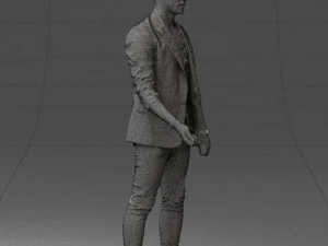 000556 Confident Casual Man Modern Male Character 3D Model