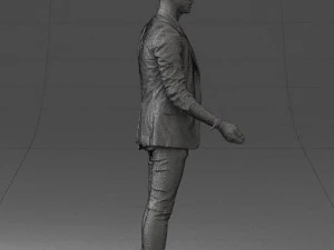 000556 Confident Casual Man Modern Male Character 3D Model