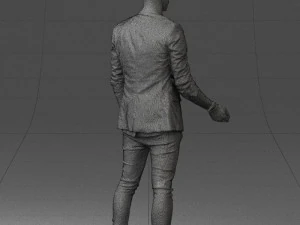 000556 Confident Casual Man Modern Male Character 3D Model