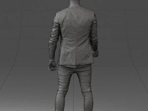 000556 Confident Casual Man Modern Male Character 3D Model