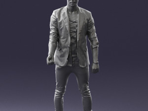 man in black dress 0220 3d print ready 3D Print Model