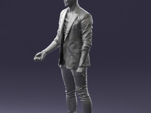 man in black dress 0220 3d print ready 3D Print Model