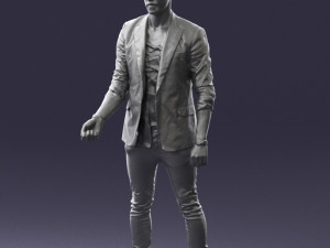 man in black dress 0220 3d print ready 3D Print Model