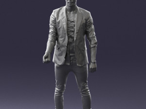man in black dress 0220 3d print ready 3D Print Model