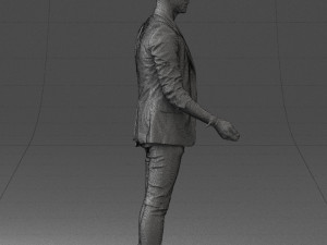 man in black dress 0220 3d print ready 3D Print Model