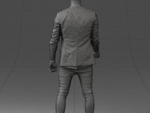 man in black dress 0220 3d print ready 3D Print Model