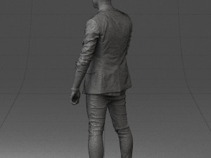 man in black dress 0220 3d print ready 3D Print Model