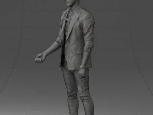 000556 Confident Casual Man Modern Male Character 3d print ready 3D Print Model