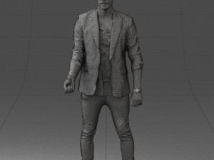 man in black dress 0220 3d print ready 3D Print Model