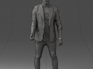man in black dress 0220 3d print ready 3D Print Model