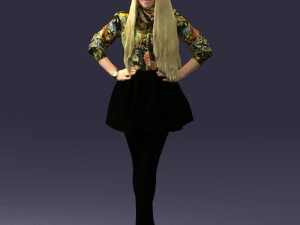mujer en pose 0238 Modelo 3D