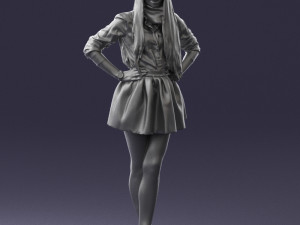 woman in pose 0238 Modelo 3D