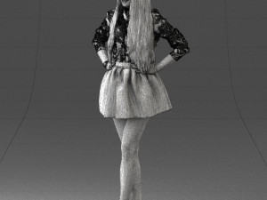 woman in pose 0238 Modelo 3D