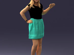 mulher em pose 0246 Modelo 3D
