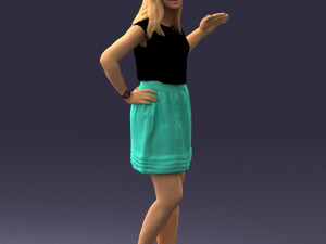 woman in pose 0246 3D Модель