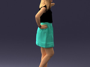 woman in pose 0246 3D Модель