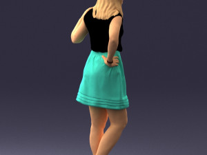 woman in pose 0246 3D Модель