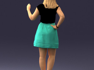 woman in pose 0246 3D Модель