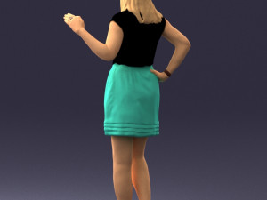woman in pose 0246 3D Модель