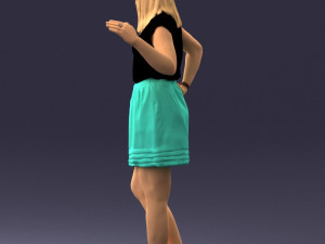 woman in pose 0246 3D Модель