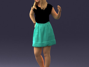 woman in pose 0246 3D Модель