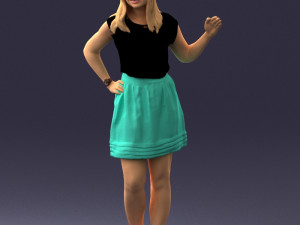 woman in pose 0246 3D Модель