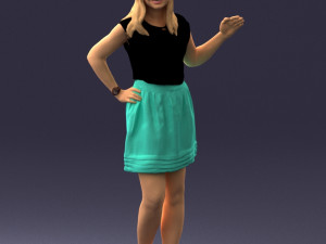 woman in pose 0246 3D Модель