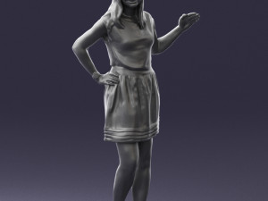 woman in pose 0246 3D Модель