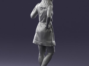 woman in pose 0246 3D Модель