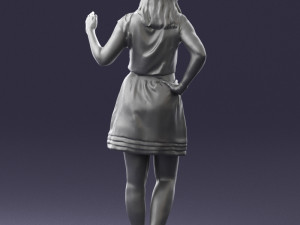 woman in pose 0246 3D Модель