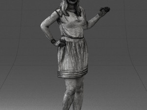 woman in pose 0246 3D Модель