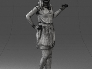 woman in pose 0246 3D Модель