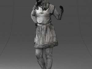 woman in pose 0246 3D Модель