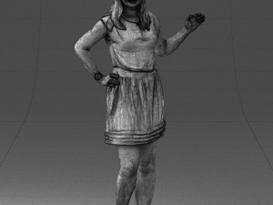 woman in pose 0246 3D Модель