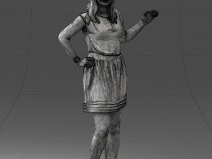 woman in pose 0246 3D Модель