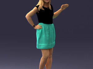woman in pose 0246 3d print ready 3D Print Model