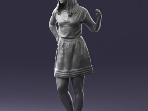 woman in pose 0246 3d print ready 3D Print Model