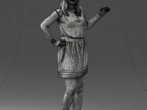 woman in pose 0246 3d print ready 3D Print Model