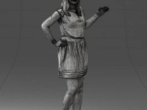 woman in pose 0246 3d print ready 3D Print Model