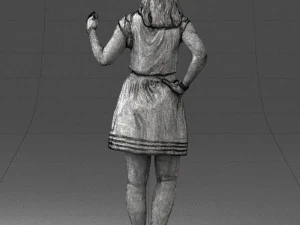 woman in pose 0246 3d print ready 3D Print Model