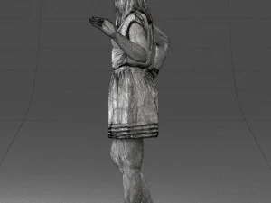 woman in pose 0246 3d print ready 3D Print Model