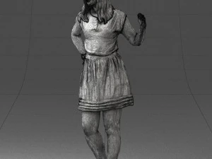 woman in pose 0246 3d print ready 3D Print Model