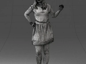 woman in pose 0246 3d print ready 3D Print Model